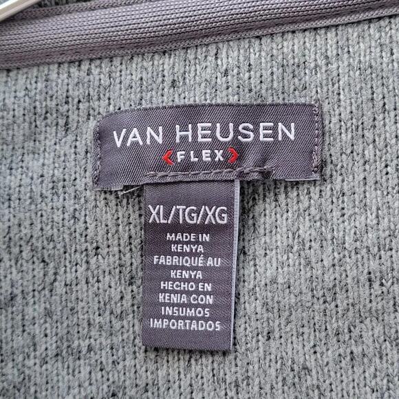 Van Heusen Pullover Sweater Beige Mens Size XL 1 4 Zip Classic Fit Long Sleeve - Picture 7 of 9